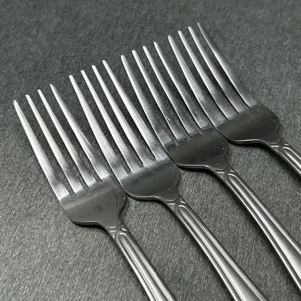 Pfaltzgraff Dinner Forks 4pc Lot 18/0 Stainless Steel 7 3/4